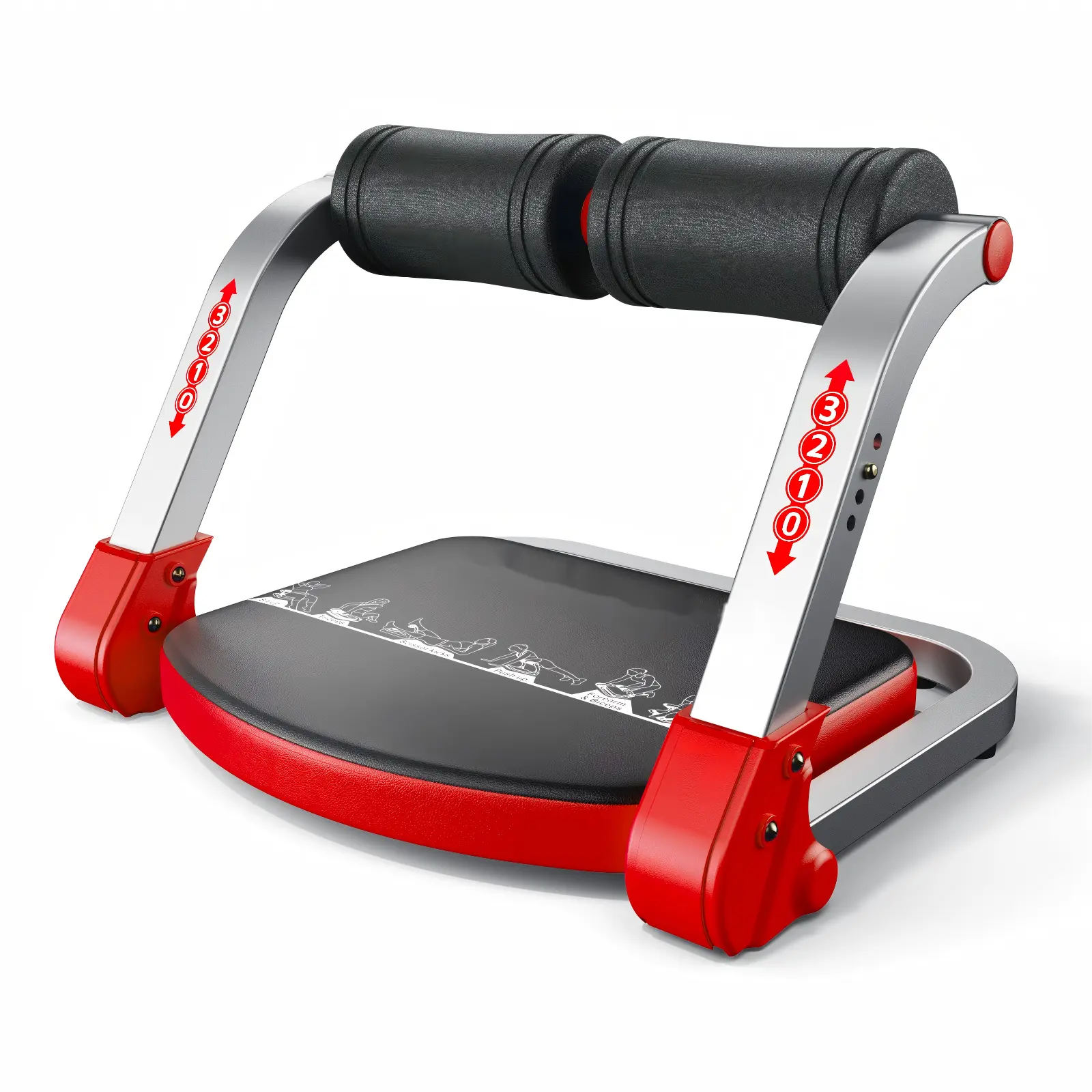 Multifunctional Abs Twist Workout Machine - Ergonomic Core Trainer with Foam Padding, Foldable Exercise Equipment, Home Workout Gear for Beginners, Ideal for Home Gym Use, Workout Gear Equipment