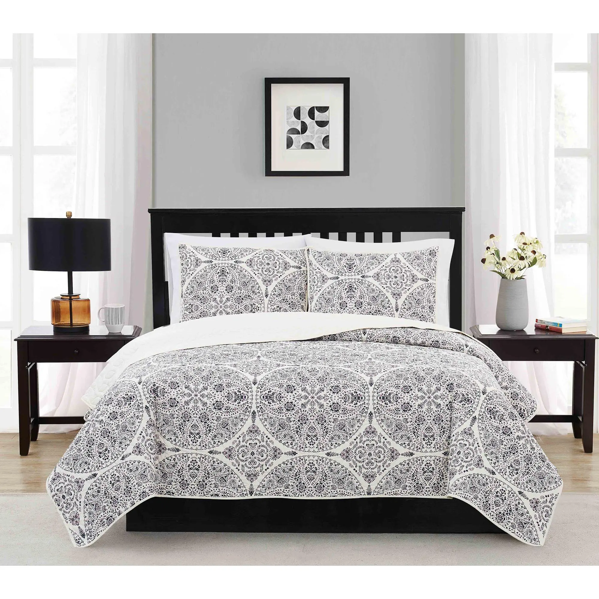 Cannon Gramercy King 3 Piece Quilt Set