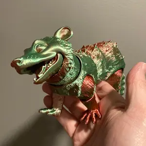Opossum Fidget - Articulated 3d printed opossum - 3d printed animals - 3d printed figures - 3d printed Decor