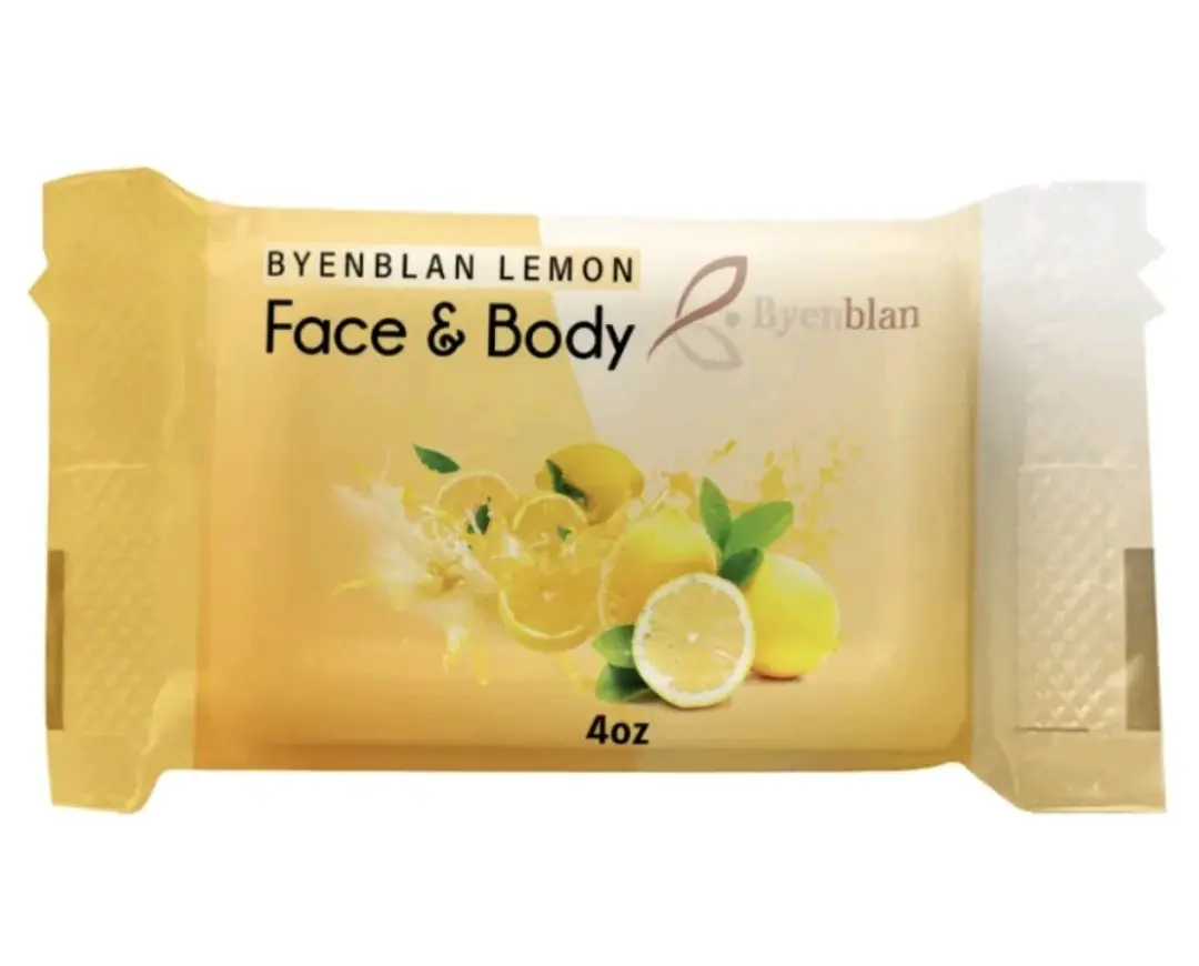 Lemon Face & Body Soap Bar – Refreshing & Brightening Cleansing Soap – Daily Skin Care – 6 oz (Pack of 1)