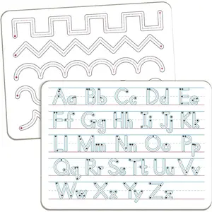 Handwriting Practice Dry Erase Board - ABC Alphabet Tracing for  Ages 3-5 | Small Whiteboard for , , ,  Learning Activities and Homeschool Supplies "9" x 12"