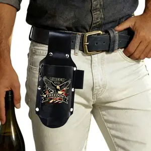 America 250 Drink Holster – Patriotic Leather Beer Holder | Funny Gift for BBQs, Tailgates, 4th of July, Xmas, New Year & USA–Mexico–Canada Games – Celebrating America’s 250th Anniversary & Freedom Spirit
