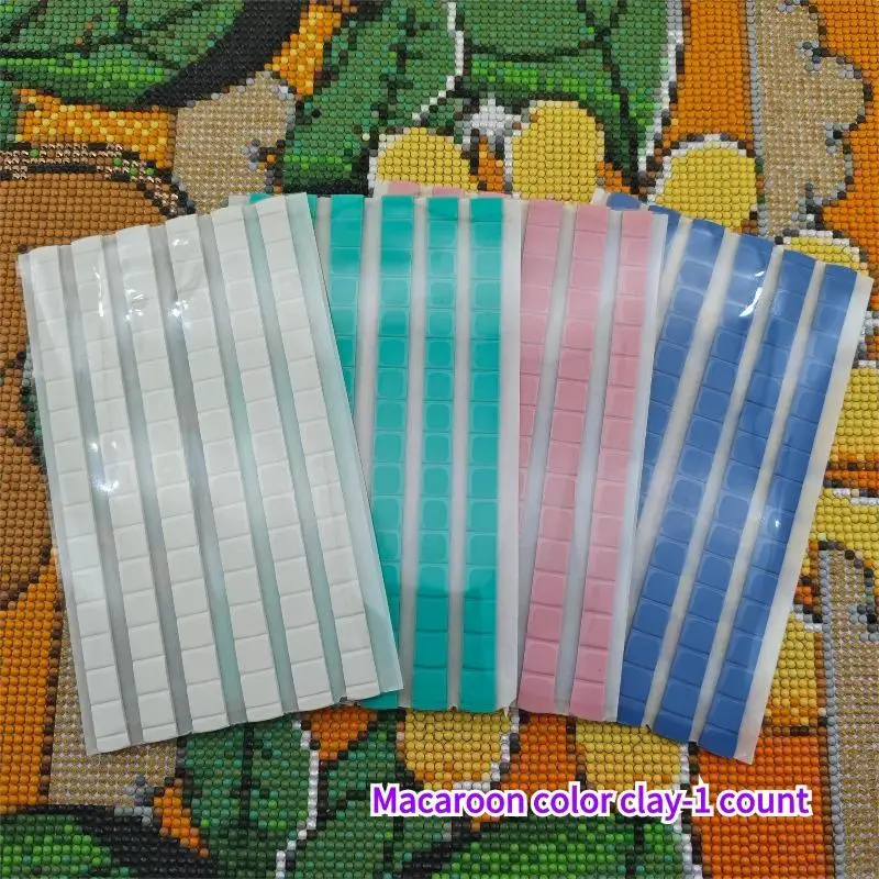 DIY Diamond Arts Colorful Painting Kit Clay, Reusable Sticky Clay, Crystal Cross Stitch Tools, DIY Craft Supplies, Valentine's Day Gift