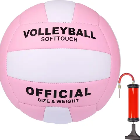 CHAMPHOX Ultra-Soft Tight Weave PU Volleyball - Official Size 5, 9.8oz Durable Ball for Teenage Girls, Indoor & Outdoor Playing, Teenage Girls Gifts