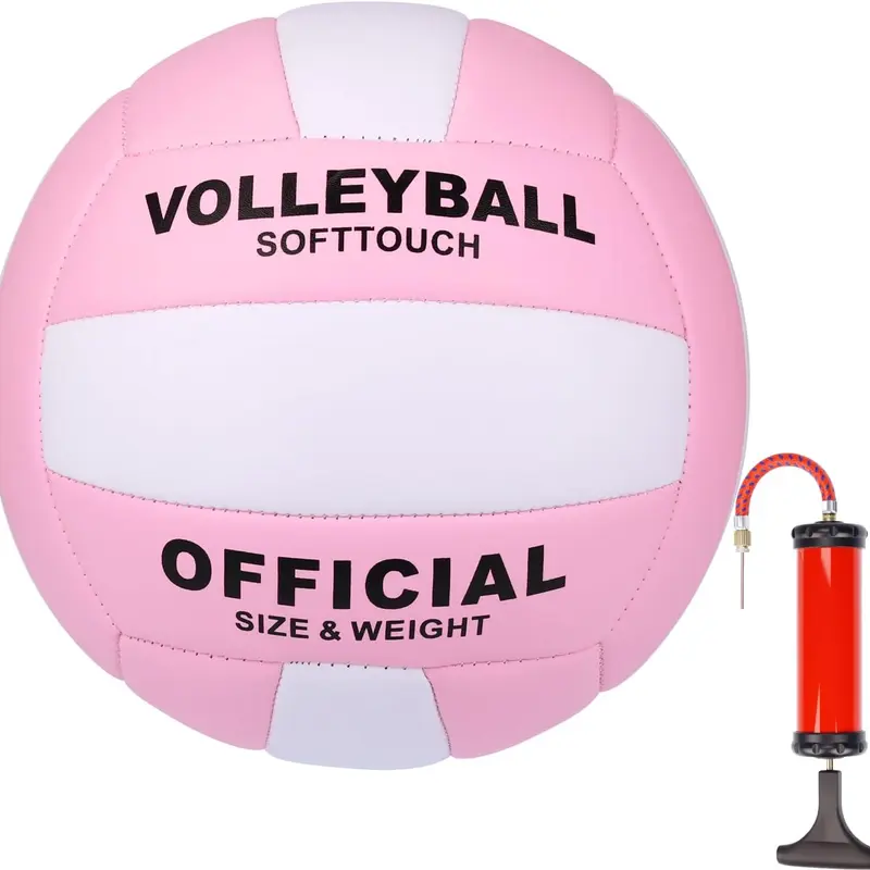 CHAMPHOX Ultra-Soft Tight Weave PU Volleyball - Official Size 5, 9.8oz Durable Ball for Teenage Girls, Indoor & Outdoor Playing, Teenage Girls Gifts