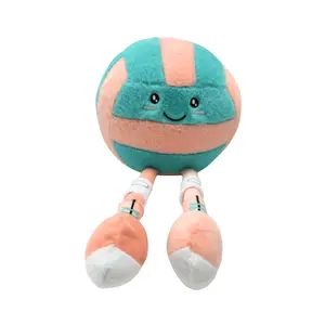 Volleyball Plushie – Teal and Coral Soft Stuffed Gift "Setti"