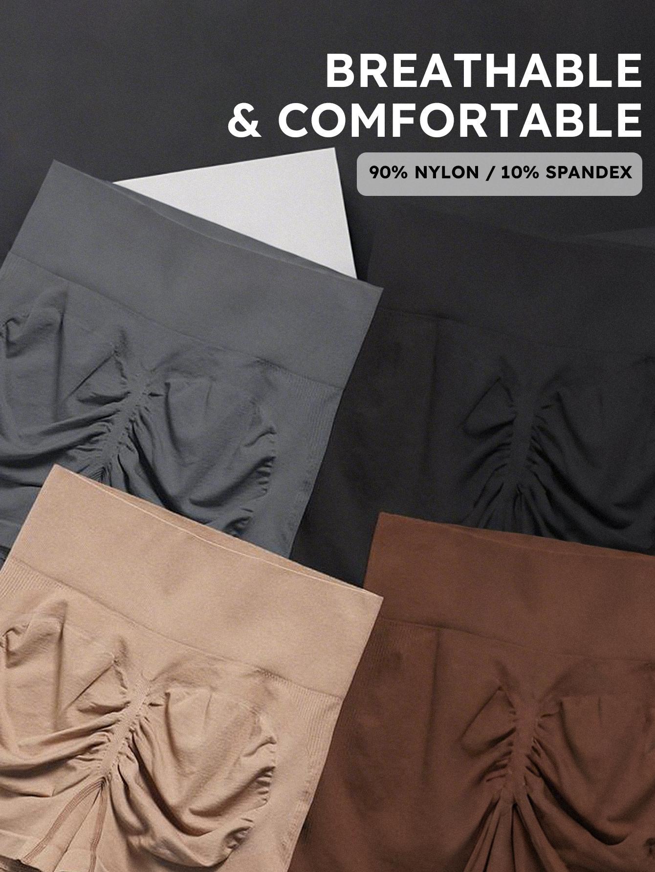 High Waist Tummy Control Side-Ribbed Butt-Lifting Seamless Shorts, Women's Upgraded Lightweight Summer Shorts, Improved Fabric Density & Breathable Comfort SpringStatements