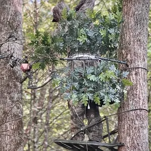 Tree Ninja Hunting Blind W/ Set Of (12) Green Oak Branches - Versatile for Ground or Tree Stand Use (Sports & Outdoor Accessory)