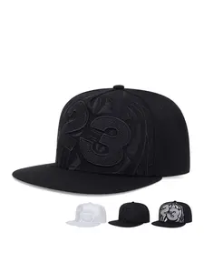 Men's Hip Hop Style Hat Fitted Baseball Cap with 23 Number Embroidery Design, Street Fashion Trendy Cap for Rap Enthusiasts Perfect Gift Idea