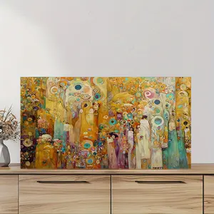1pc DIY 80X40CM Gustav Klimt Golden Art DIY diamond painting Full Diamond Mosaic Cross Stitch Embroidery Kit portrait Home Decor