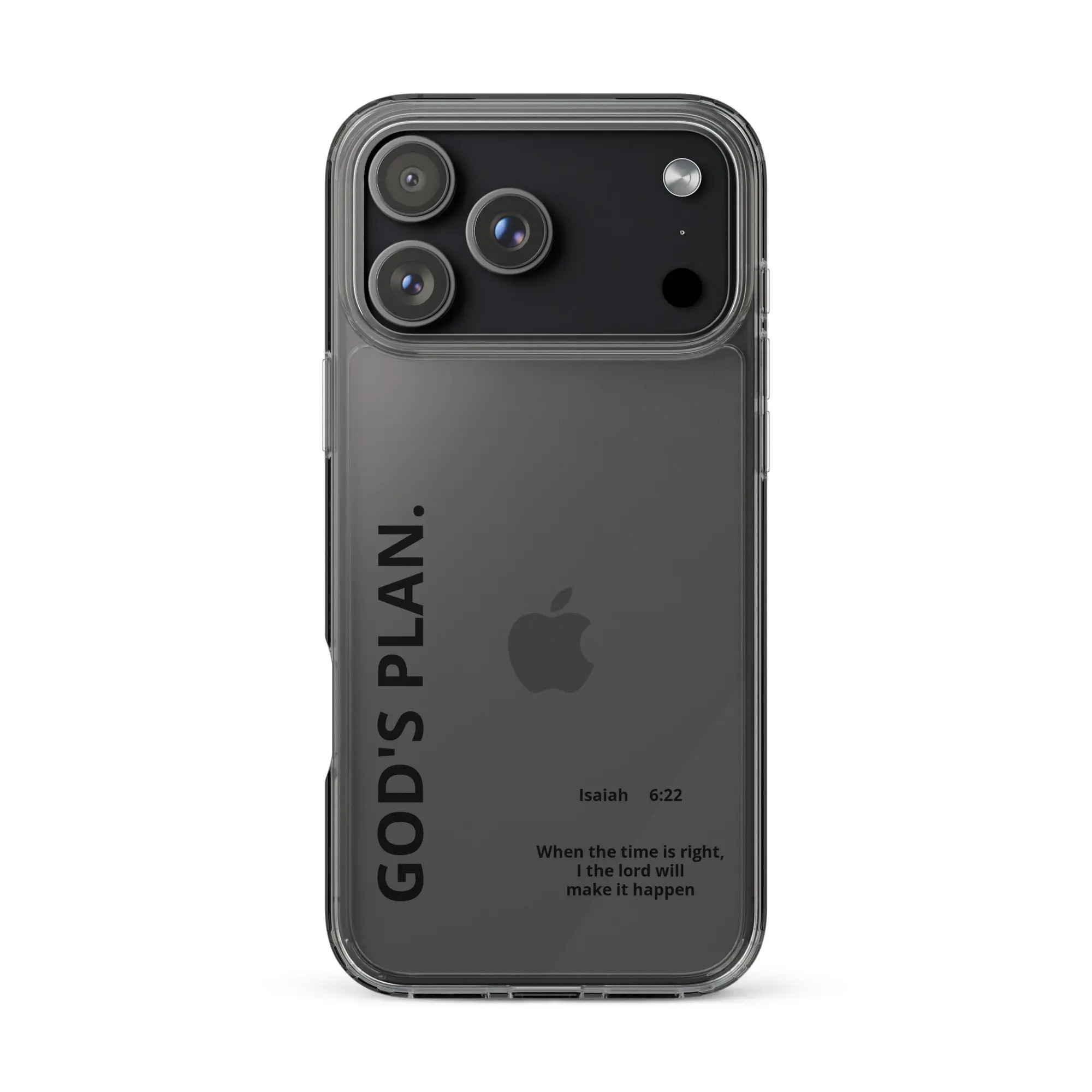 Clear Iphone Case Gods plan