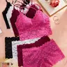 【Black Friday】Women's Lace Two-Piece Lingerie Set, Fitted Glamour Underwear Set for Daily Wear, Comfy Breathable Fabric, Sexy Wireless Bra & Panty #GLOBAL PICKS