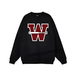 Men's and women's couple sweaters for couples to wear with their lovers, baseball W-shaped sweaters, valentine's sweaters