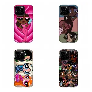 Y2K Aesthetic Grunge Powerpuff Girl Phone Case,Tough phone case,for iPhone 16 15 14 13 12 11 17Pro Max,for Samsung S25 S24 S23 S22 Ultra,Gifts For Fans Men Women, Phone Accessories