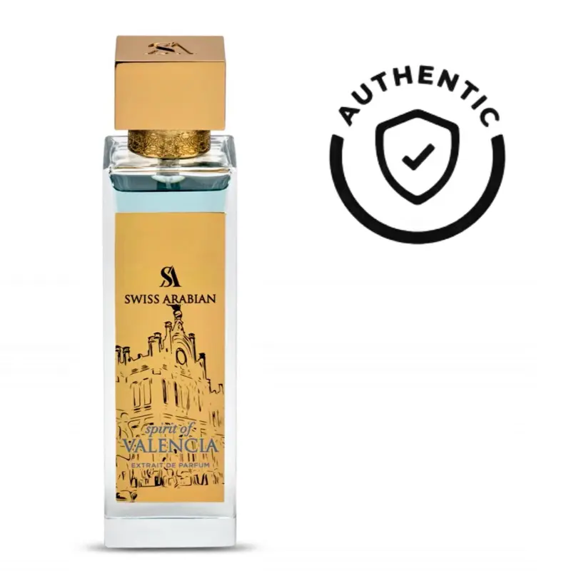 Swiss Arabian Spirit Of Valencia Extrait De Parfum 3.4oz 100ML | Authenticity Guaranteed Made in UAE | Cities Collection Swiss Arabian