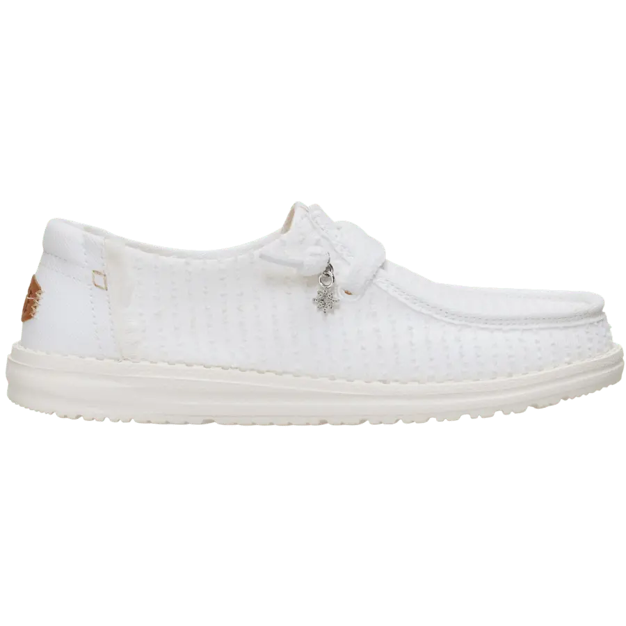 HEYDUDE Wendy Frayed Canvas - Comfortable Slip on Shoes HEYDUDE Wendy Frayed Canvas - Comfortable Slip on Shoes