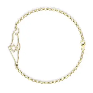 DAINTY ISRAEL MAP BRACELET