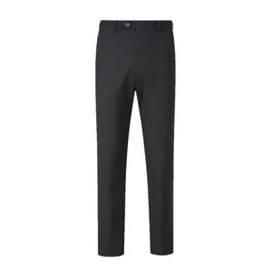 TweedLad 1Pcs Men's everyday casual business suit pants, classic solid color style, suitable for business, weddings, and everyday casual wear