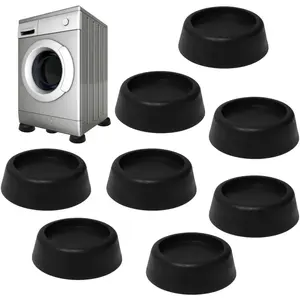 Anti Vibration Pads 8 Pack Washer Dryer Pedestal - Noise Dampening Washing Machine Support - Protect Floors - Stabilize Washer/Dryer