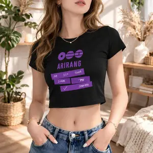 2026 Crop Tee, Y2K Aesthetic Shirt