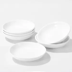 6 count Ceramic Dipping Sauce Dish Set - Small Condiment Bowls for Soy Sauce Dish, Sushi, Ketchup, Snacks -  for Parties, Restaurants,  - Durable Ceramic - Dishwasher Safe