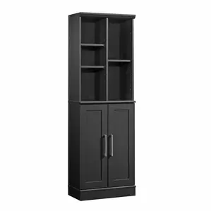HomePlus Storage Cabinet - Four Fixed Shelves, Versatile Use for Living Room, Kitchen, Bedroom, Entryway