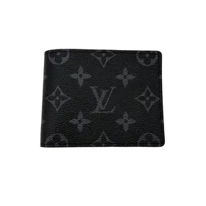 Pre-owned Louis Vuitton Coated Canvas Small Leather Goods Monogram Eclipse Multiple Wallet LVA05