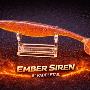 Reel Hostile 5” Paddle Tail – Ember Siren (6 Pack)