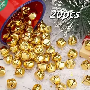 Handmade Colorful Metal Bells Set, Perfect for Christmas Decorations & DIY Jewelry Making, Classic Style Home Accents, Home Decor Ornaments