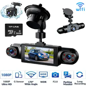 Lasate dash cam plug and play (no battery) comes with 256GB memory card loop record.(Not wireless)   Requires charging to use