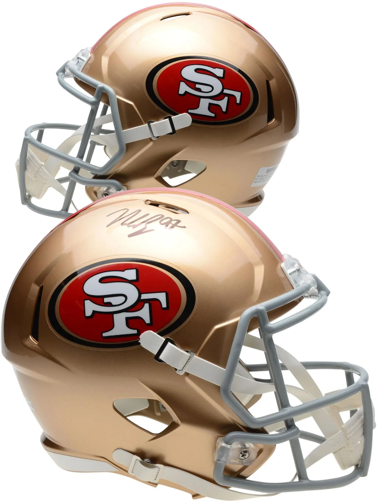 Nick Bosa San Francisco 49ers Autographed Riddell Speed Replica Helmet - Fanatics Authentic Certified