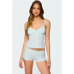 Aurea Lacey Floral Tank Top