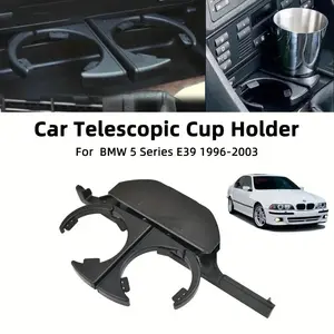 For BMW Car Dash Mounted Console Cup Holder Front Right/Left Retractable Drinks Holder for BMW E39 Professional Accessories