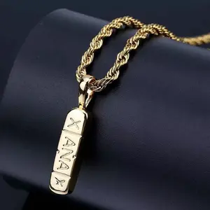 【PANG Jewelry】Xanax Men's Necklace - Hipster Men's Trendy Pendant Jewelry Street Style Chain