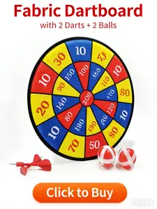 Cross-Border Dart Board Set Cloth Children's Sticky Target Stress Relief Toy Indoor Outdoor Parent-Child Darts