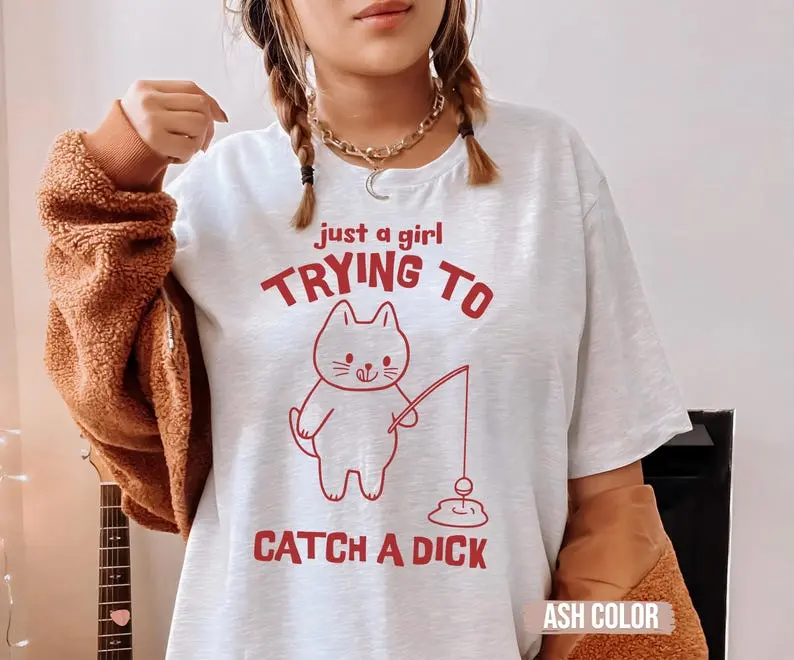 Catch a D*ck shirt, Raunchy TShirt, Shirt Roulette gift Adult Humor Tee Funny Gag Gift inappropriate shirts for Girls Trip T-Shirt Exchange