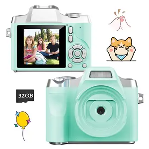 Kids High-Definition Toy Camera 32GB Card Compatible Educational Portable Tool For Outdoor Play Family Gatherings Life Recording Ideal Gift For 3-12 Years Old Boys And Girls