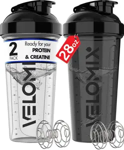 Protein Shaker Bottles — 28 oz (2 Pack)