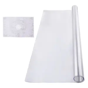 VEVOR Plastic Table Cover, 36 x 54 Inch 1.5 mm Thick Clear Table Protector, Rectangle PVC Desk Mat, Waterproof & Easy Cleaning Desk Pad Tablecloth, for Office Dresser Dining Room Table Night Stand