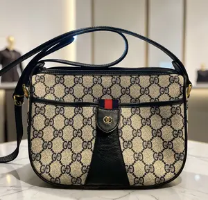 Pre-owned GUCCI Canvas Crossbody Bags GG Vintage Ophidia Crossbody Navy