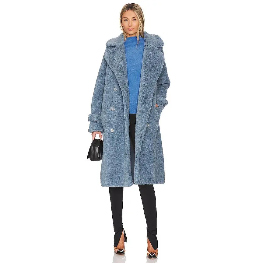 LAMARQUE Malani Coat in Smoked Blue