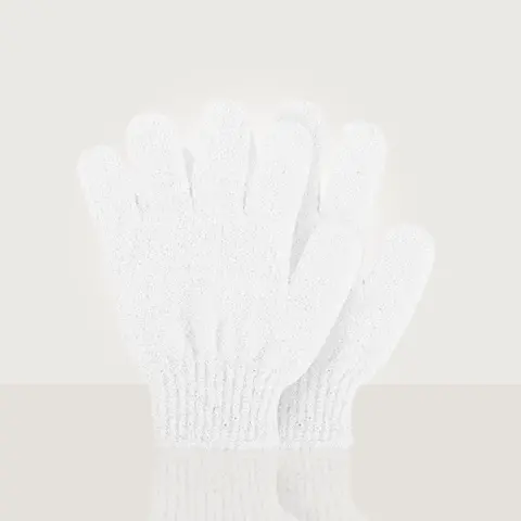 Purity White Exfoliating Gloves for Kids - Reusable Tanning Gloves for Soft Smooth Skin & Unclogged Pores - Essential Shower Routine Tool