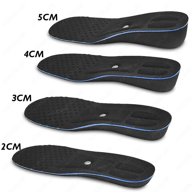 2-5cm Height Increase Insoles Magnet Templates Insole For Feet Arch Support Heighten Orthopedic Shoes Sole Pad Unisex Damping