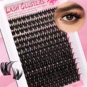 168pcs Dense Fluffy 3D False Eyelashes, Natural Extension 8-18mm Mixed Length, Soft Reusable D Curl, Perfect for Beginners