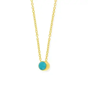 Belle Dot Pendant Necklace Gold