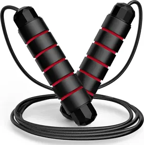 Adjustable-Pro Speed Jump Rope, Tangle-Free Skipping Rope with Ball Bearing Swivel & Ergonomic Handles for Women, Men & Kids, Home, School & Gym Workouts