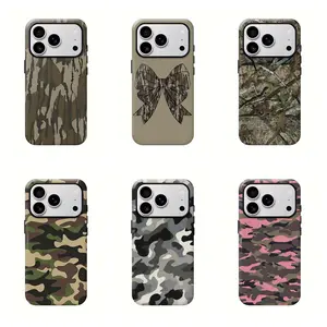Camo Couple Phone Case, Old School Matching Phone Cases Compatible With iPhone 11, 12, 15, 14, 13, 16, 17 Pro Max, Pro, Plus, Gift Ideas For BF and GF