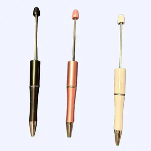 Beadable Items - Pens and Keychains DIY Accessories Various Colors Customizing Writing Tools Designs Available Express Your Uniqueness