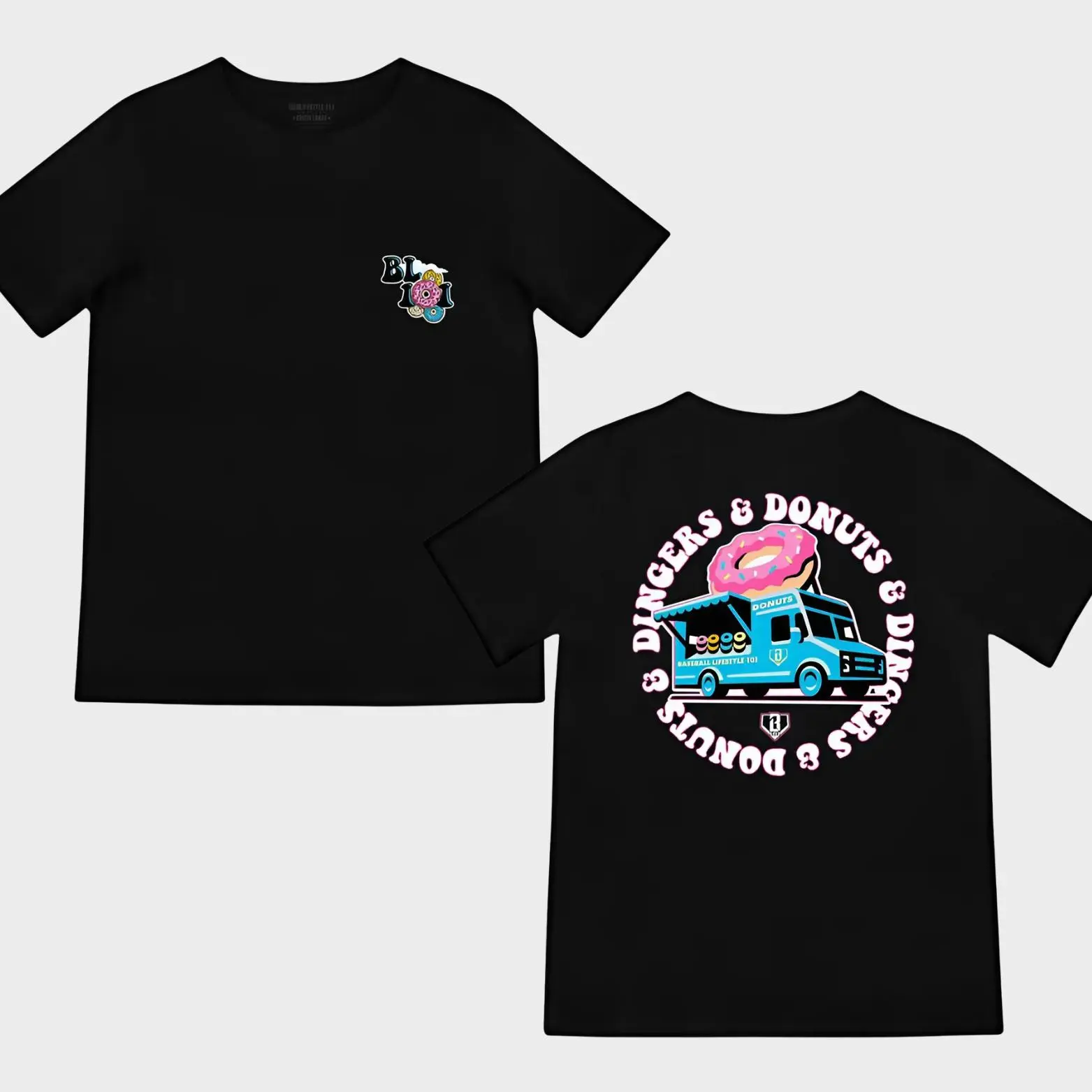 Youth and Adult Baseball Lifestyle Donut Truck T-Shirt, Glazed & Game Day Ready, Gift for Boys Girls, Back to School Outfit, Gift For Son And Daughter, Toddler graphic tees, family matching shirt, hoilday shirt, youth clothing, festival outfit