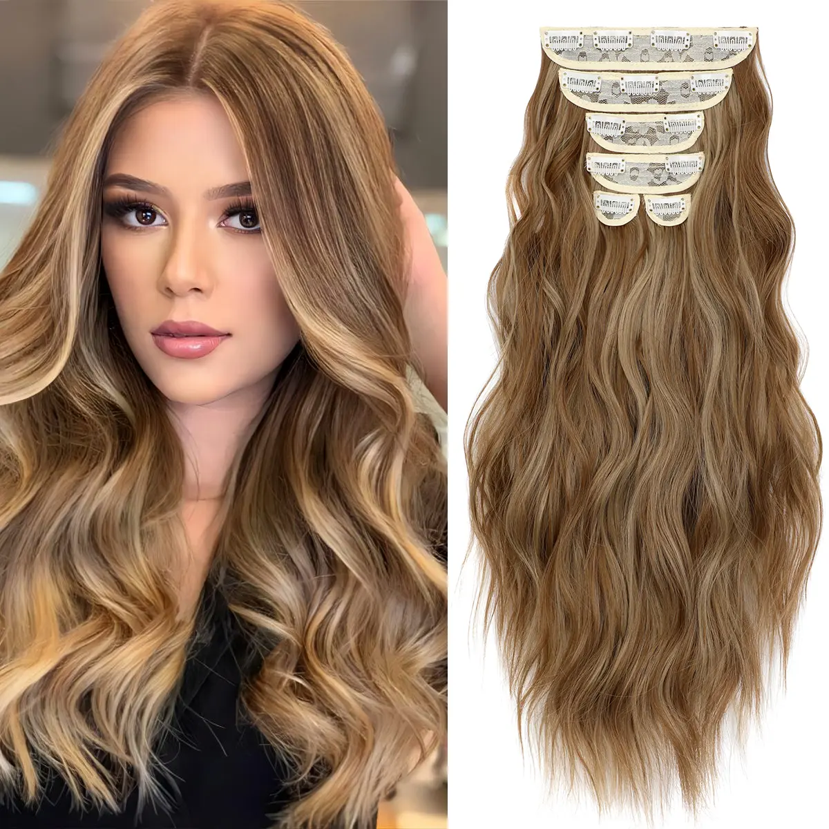 Ash Blonde Mix Ginger Brown